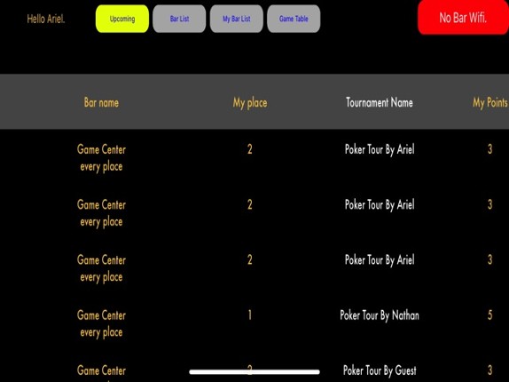 Bar Game Center Image