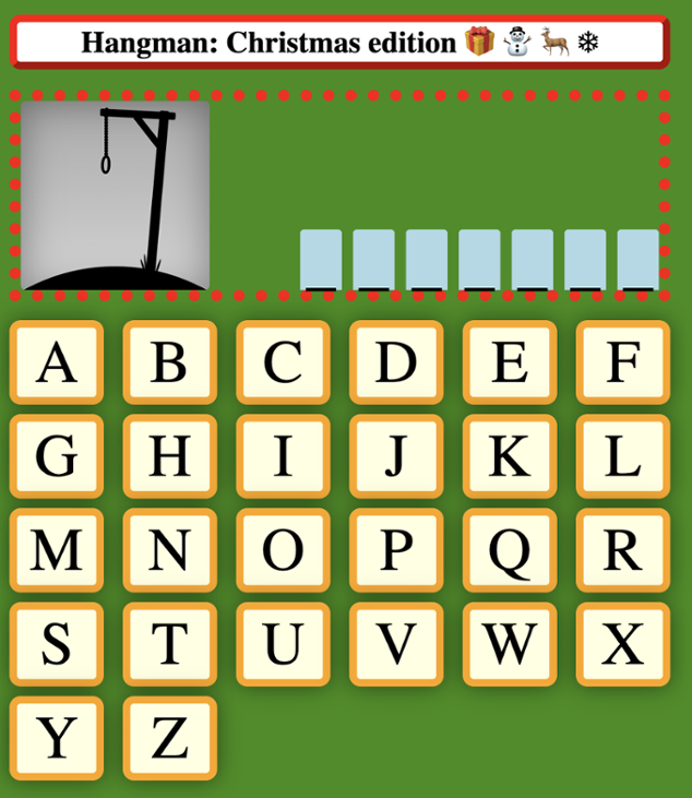 Games like Christmas hangman