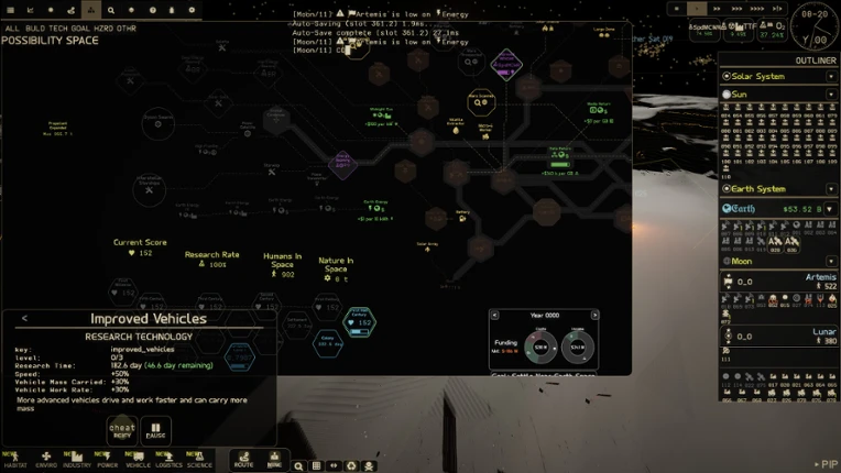 Extrapolation screenshot
