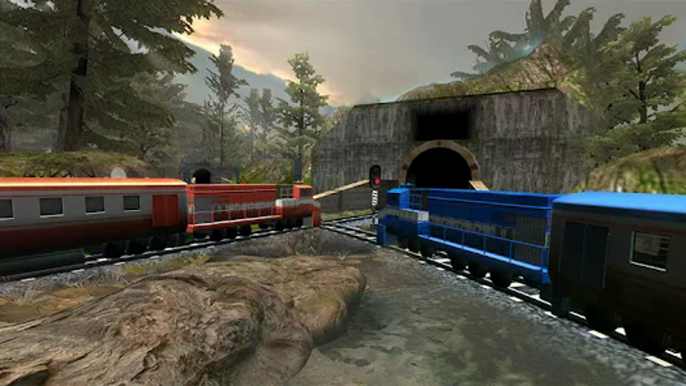 Train Racing Games 3D 2 Player screenshot