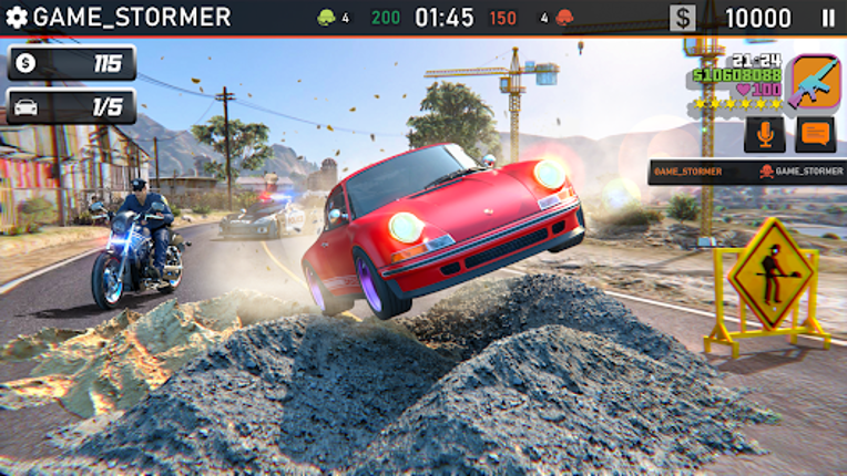 Bike Chase 3D Police Car Games screenshot