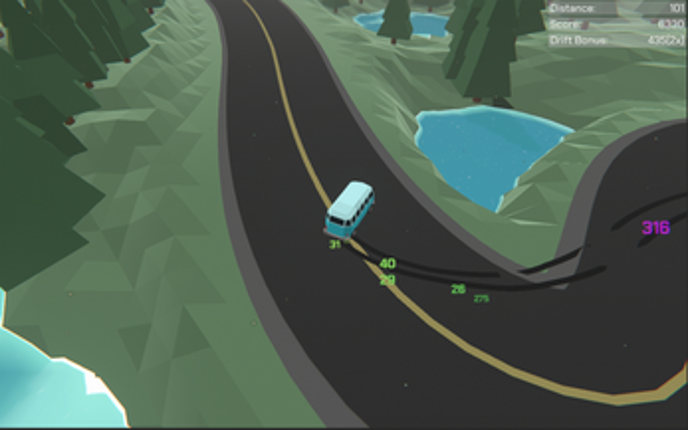 Endless Road Drifter: Minibus Edition screenshot