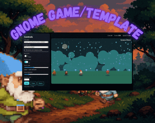 Gnome Slider Game Template With Sprite Assets Image