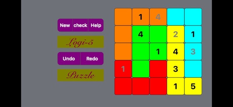 Logi5Puzz - 5x5 jigsaw Sudoku screenshot