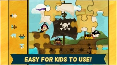 Pirate Preschool Puzzle - Fun Toddler Games Image