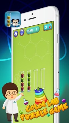 Color Lab Puzzle Game: Bubble Tower of Hanoi screenshot
