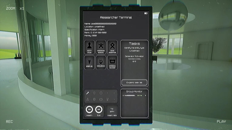 Entity Research Group screenshot