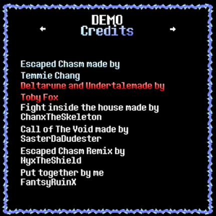 Deltarune Escaped Chasm(Demo) screenshot