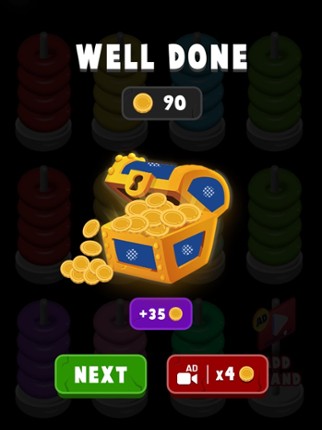 Hoop Stack Game - Color Sort screenshot