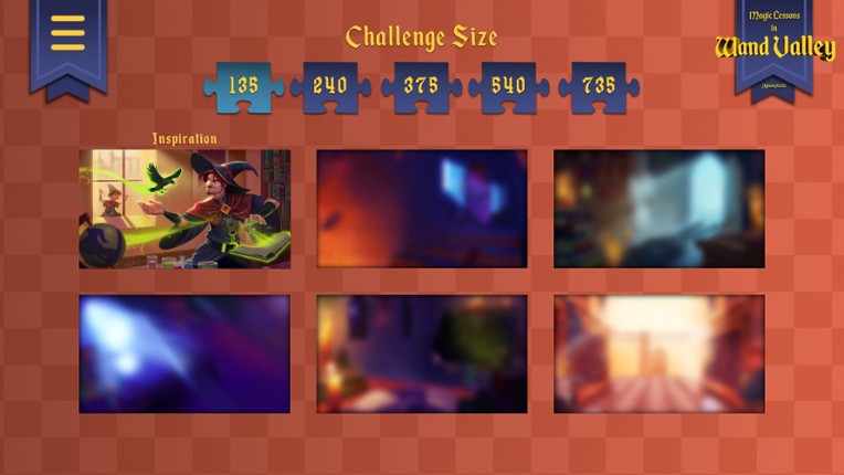 Magic Lessons in Wand Valley - a jigsaw puzzle tale screenshot