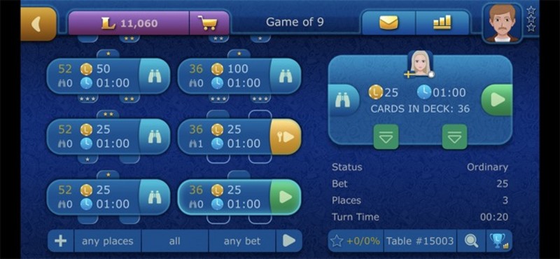Online Sevens LiveGames screenshot