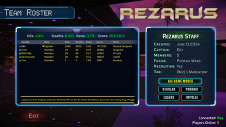 Rezarus screenshot