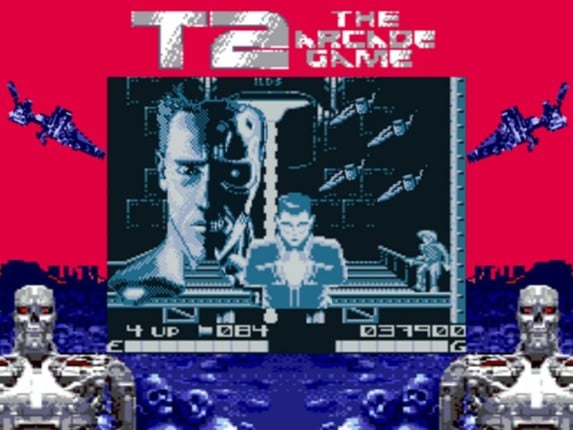 T2: The Arcade Game (ターミネーター2) SGB Enhanced (Super Game Boy) Image