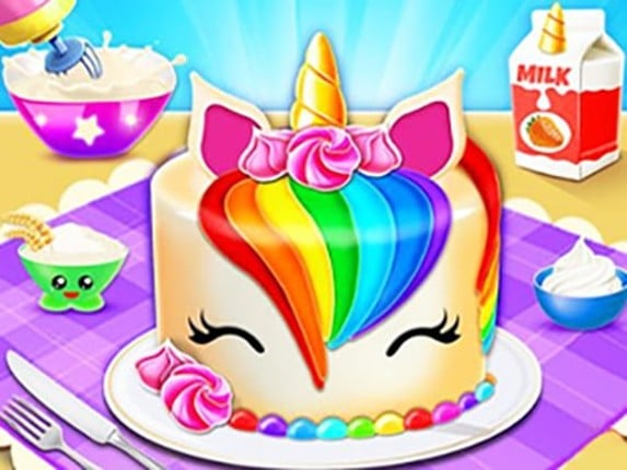 Unicorn Cake Maker Game Cover