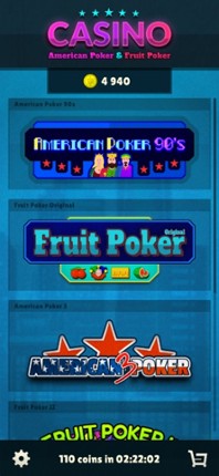 American Poker 90's Casino screenshot