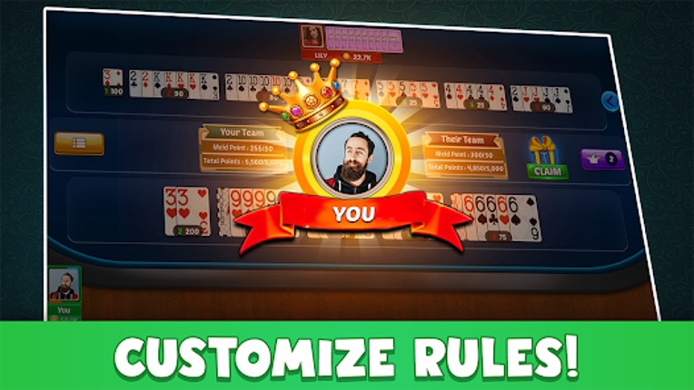 Canasta Plus Offline Card Game screenshot