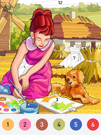 Farm Color - Paint by number screenshot