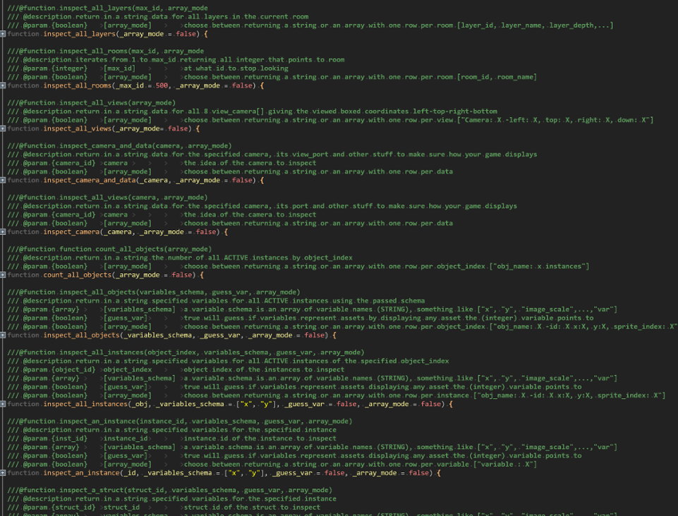Games like Game Maker basic debug functions