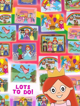 Princess Fairy Tale Coloring Wonderland for Kids and Family Preschool Free Edition screenshot