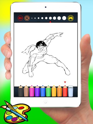 Super Hero Alien & Monster Coloring Book - Drawing for kids Image