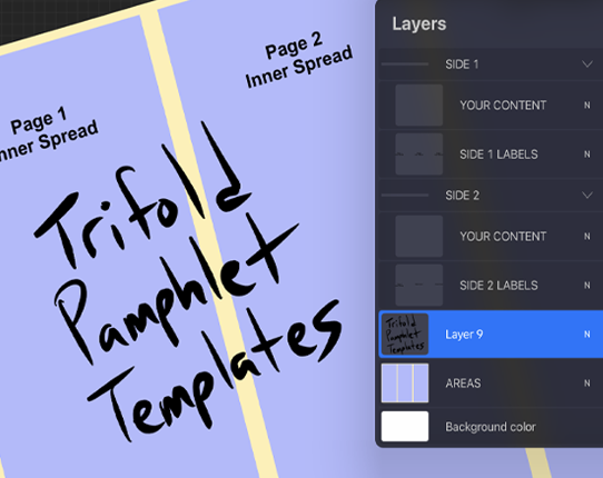 Trifold Pamphlet Templates Game Cover