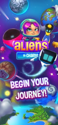 Aliens in Chains Space Puzzle screenshot