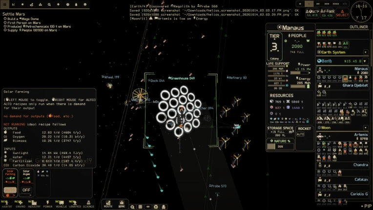 Extrapolation screenshot