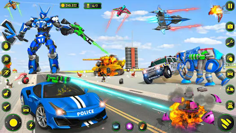 Elephant Robot Car Game 2025 screenshot
