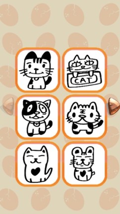 Hand Draw Cat Lover Coloring Book Image