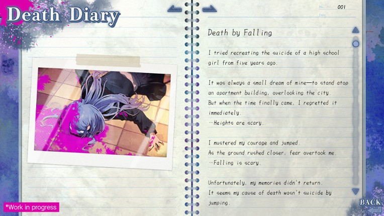 Kugayama Shiori's Death Diary screenshot