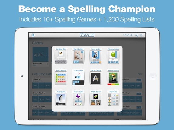 Spelling Bee Lists 1000+ Spelling Tests Grade 1-12 screenshot