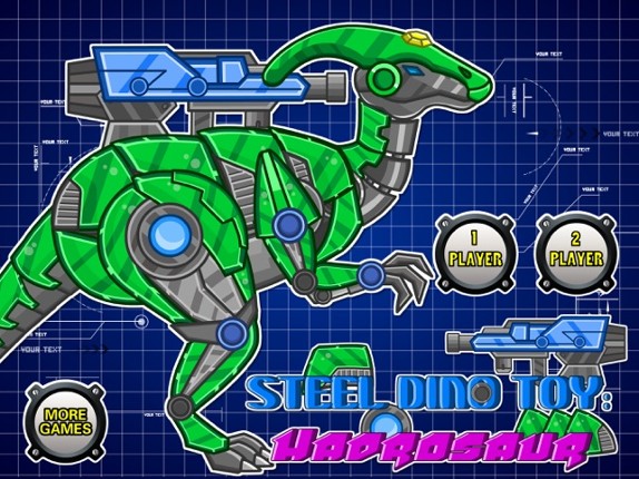 Steel Dino Toy:Mechanic Hadrosaurs-2 player game Image