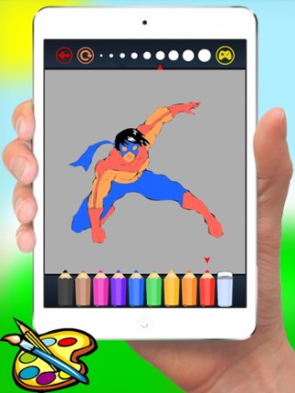 Super Hero Alien &amp; Monster Coloring Book - Drawing for kids screenshot