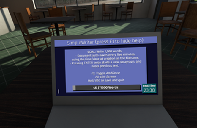 Writer's Cafe VR Image