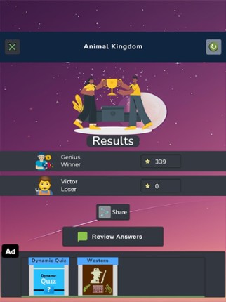 Zoology Knowledge Quiz screenshot