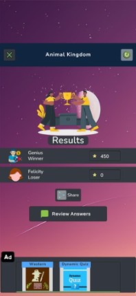 Zoology Knowledge Quiz screenshot