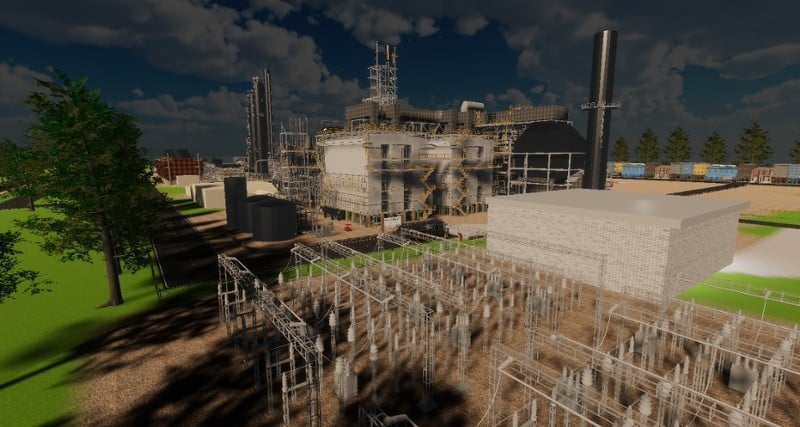 Petrochemical Plant Laser scan to model Image