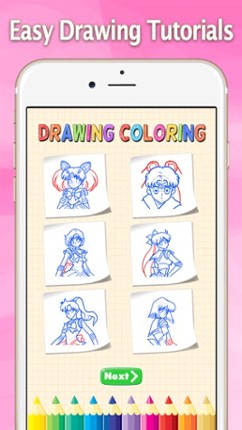 How to Draw for Sailor Moon : Drawing and Coloring screenshot