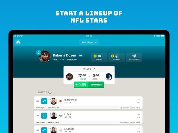 NFL Fantasy Football screenshot