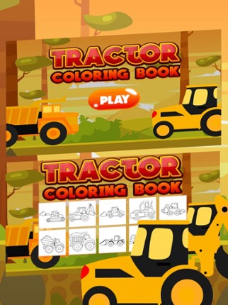 Tractor Coloring Kids Game screenshot