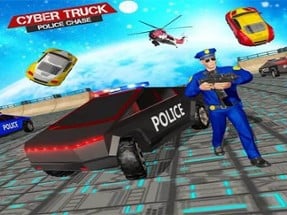 US Police CyberTruck Chase Image