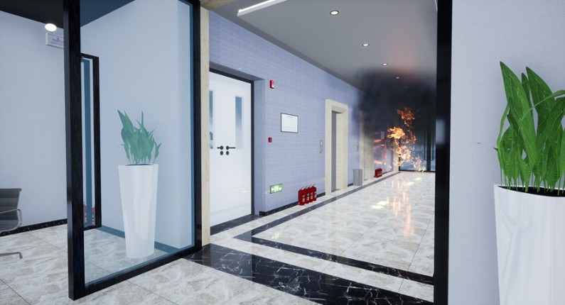 VR Fire Emergency Simulation System screenshot