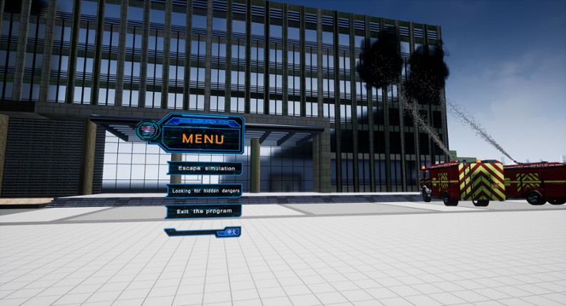 VR Fire Emergency Simulation System screenshot