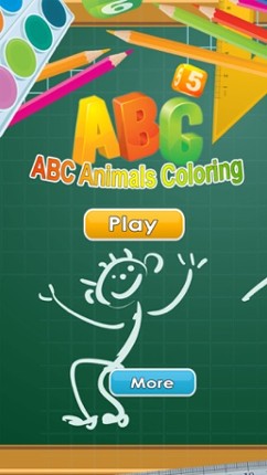 ABC Animals Coloring Book Painting Games for Toddler Preschool and Kids Image