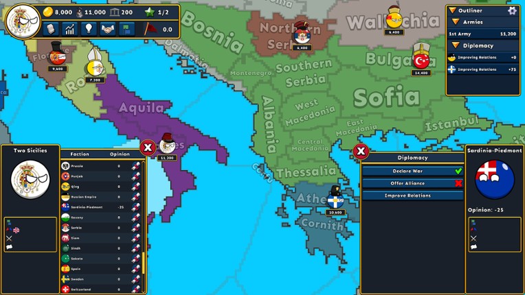 Countryballs conquest screenshot