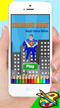 Super Hero Alien &amp; Monster Coloring Book - Drawing for kids screenshot