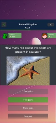 Zoology Knowledge Quiz screenshot