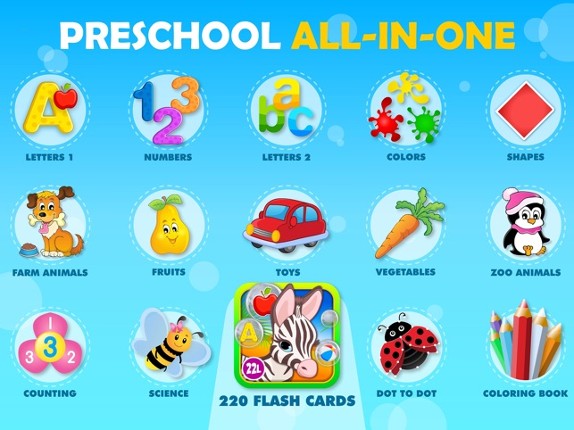 123 Bubble Kids Learning Games screenshot