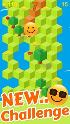 Cube Skip Emoji Fall Down : Emotion Rolling Ball Endless Games Image