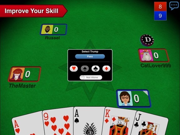 Euchre 3D screenshot